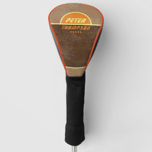 Golfspieler-Name-Logo stilvoll Golf Headcover