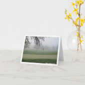 Golfspieler-Nebel-Gelegenheit Notecard Karte (Gelbe Blume)