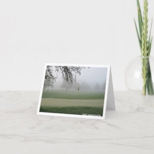 Golfspieler-Nebel-Gelegenheit Notecard Karte