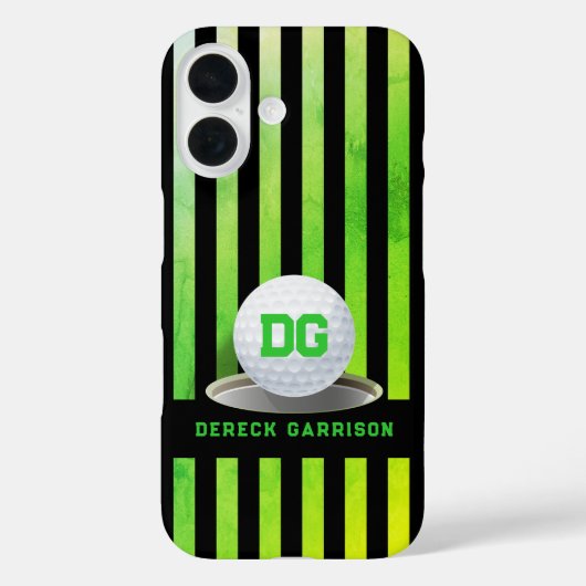 Golfspieler | Neue grüne Initiativen Case-Mate iPhone Hülle (Rückseite)