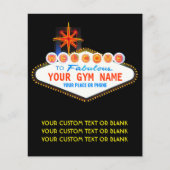 Golfspieler oder Fitness Club Eigentümer Berühmter Flyer (Vorne)