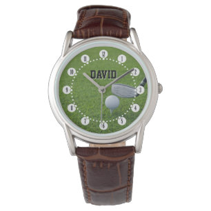 Golfspieler Personalisierbare Uhr