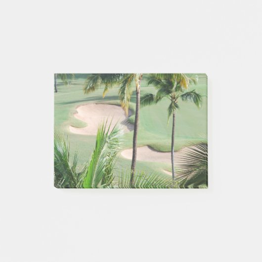 Golfspieler Post-it Klebezettel (Vorderseite)