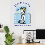 Golfspieler Poster (Heimbüro)