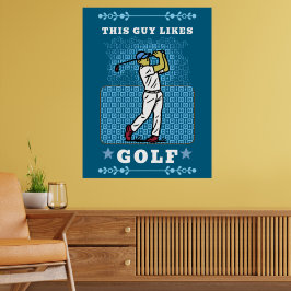 Golfspieler Poster
