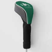 Golfspieler-Symbol Grün Golf Headcover (angewinkelt)