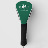 Golfspieler-Symbol Grün Golf Headcover (Vorderseite)