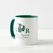Golfspieler Tasse (Vorderseite Links)