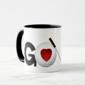 Golfspieler-Tasse Tasse (Vorderseite Links)