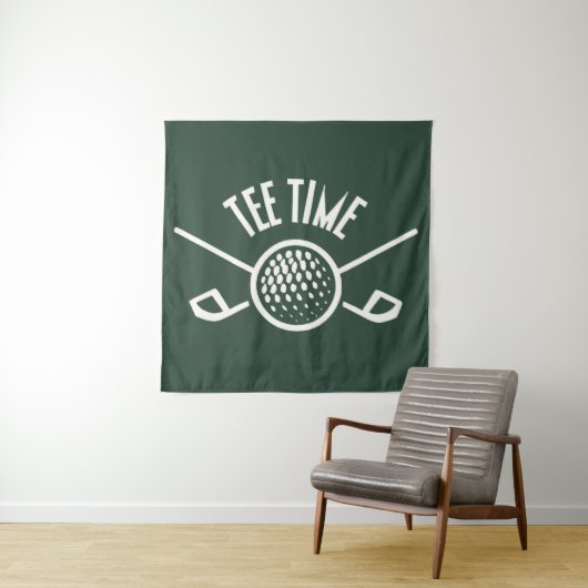 Golfspieler Tee-Zeit Wandteppich (Beispiel)