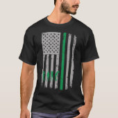 Golfspieler US-Flagge T-Shirt (Vorderseite)