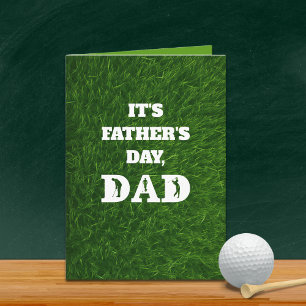 Golfspieler Vater Vatertag oder Geburtstag Benutze Karte