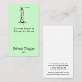 Golfspieler Visitenkarte (Vorne/Hinten)