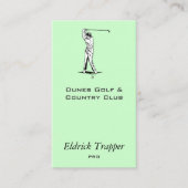 Golfspieler Visitenkarte (Vorderseite)
