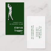 Golfspieler Visitenkarte (Vorne/Hinten)