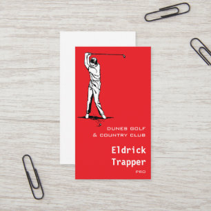 Golfspieler Visitenkarte