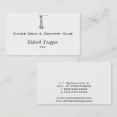 Golfspieler Visitenkarte (Vorne/Hinten)
