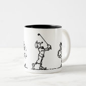 Golfspieler - wie ein Chef Zweifarbige Tasse (VorderseiteRechts)