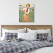 Golfspielerin Leinwanddruck (Insitu (Schlafzimmer))