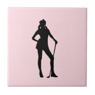 Golfspielerin Rosa Keramikfliese