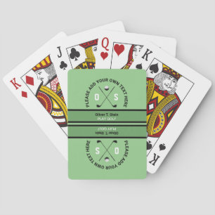 Golfspielkarten mit Golfername Spielkarten
