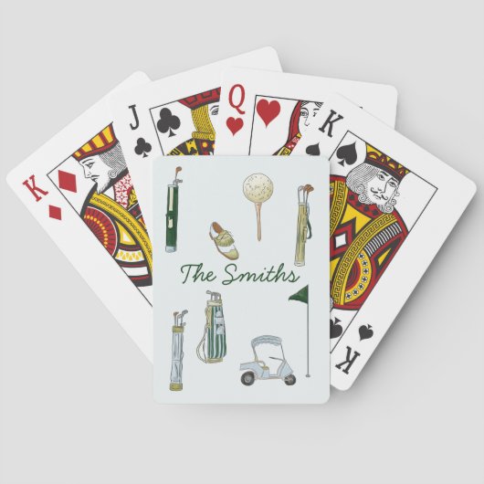 Golfspielkarten Spielkarten (Rückseite)