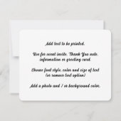 Golfspieltag Einladung (Rückseite)