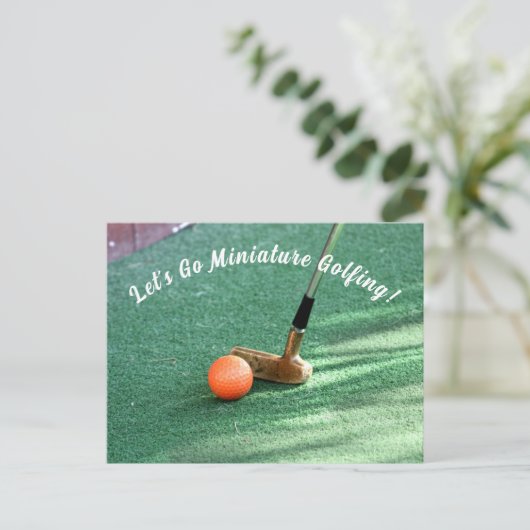 Golfspieltag Postkarte (Stehend Vorderseite)