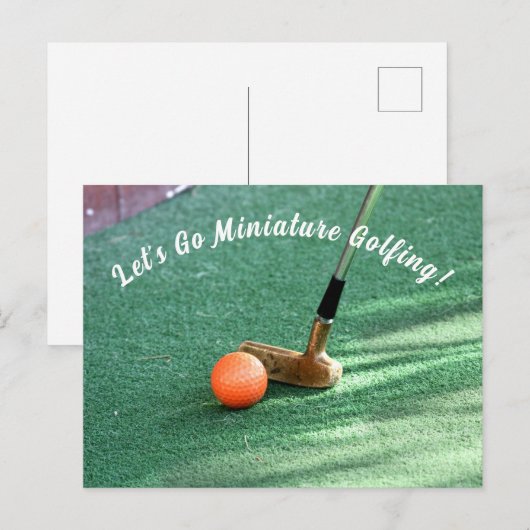 Golfspieltag Postkarte (Vorne/Hinten)