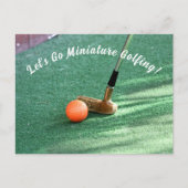 Golfspieltag Postkarte (Vorderseite)