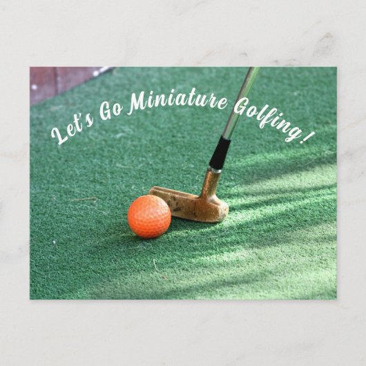 Golfspieltag Postkarte (Vorderseite)