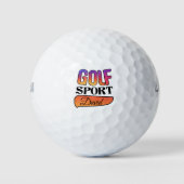 Golfsport bietet einen individuellen Golfball (Vorderseite)