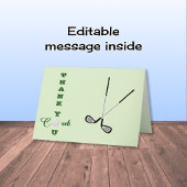 Golfsport Dankeskarte