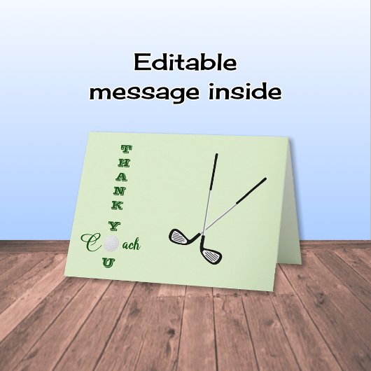 Golfsport Dankeskarte