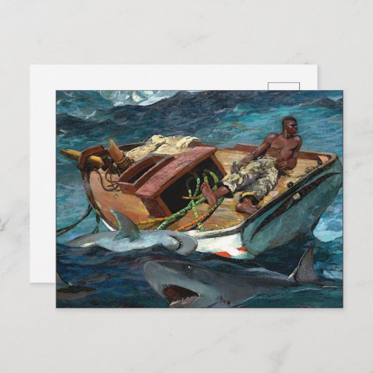 Golfstrom-Malerei von Winslow Homer Postkarte (Vorne/Hinten)