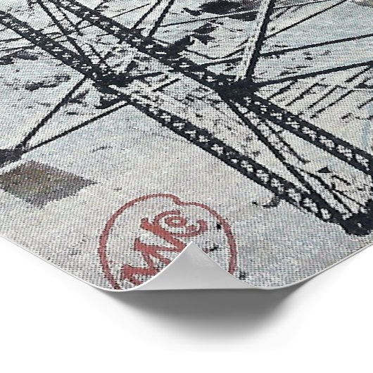 Golfstrom Trestle auf der Somerset-Bahn Poster (Ecke)