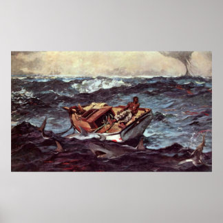 Golfstrom von Winslow Homer Poster