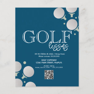 Golfstunden für Erwachsene und Kinder Flyer für Un