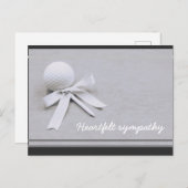 Golfsympathische Karte für einen Golfer mit Golfba (Vorne/Hinten)