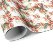 Golftasche mit Weihnachtskranz für Golfer Geschenkpapier (Rolleneckpunkt)