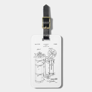 GOLFTASCHE PATENT 1929 - Taschenanhänger Gepäckanhänger