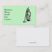 Golftasche Visitenkarte (Vorne/Hinten)