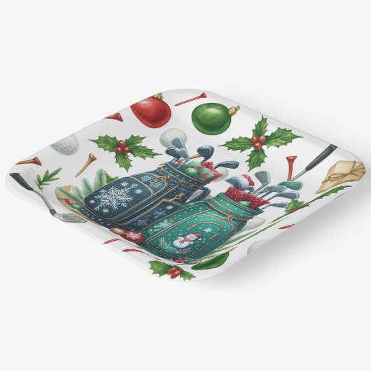 Golftasche Weihnachtsgeschenke für Golfer Pappteller (Gewinkelt)