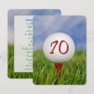 Golfthema 70. Geburtstag Einladung
