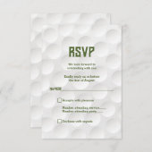 Golfthema Golf Bar Mitzvah RSVP Card (Vorne/Hinten)