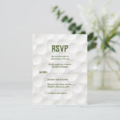 Golfthema Golf Bar Mitzvah RSVP Card Einladung (Stehend Vorderseite)