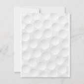 Golfthema Golf Bar Mitzvah RSVP Card Einladung (Rückseite)