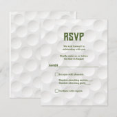 Golfthema Golf Bar Mitzvah RSVP Card Einladung (Vorne/Hinten)