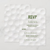Golfthema Golf Bar Mitzvah RSVP Card Karte (Vorne/Hinten)