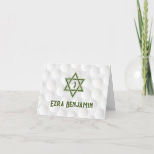 Golfthema Golf Bar Mitzvah Vielen Dank Dankeskarte